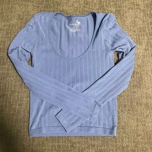 NWOT Free People Intimately Blue Long Sleeve Top Women’s XS/S